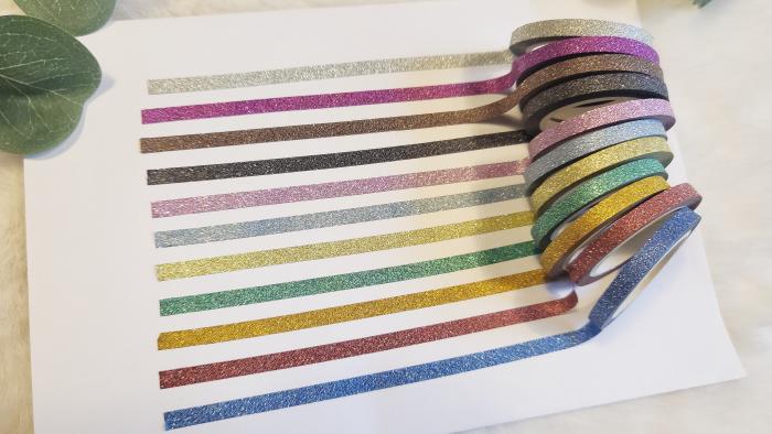 Washi Tape Glitzer schmal